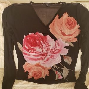 Sheer Long Sleeve Top